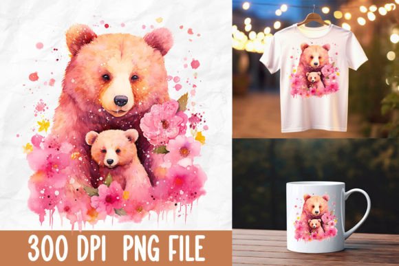 Download Breast Cancer Mama Baby Bear Hug - Cancer Collection