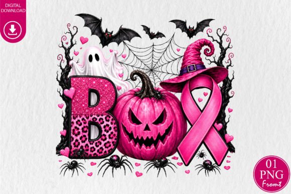 Download Breast Cancer Awareness Pink Ghost PNG - Cancer Collection
