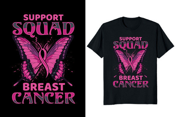 Download Support Squad Breast Cancer T-shirt - Cancer Collection