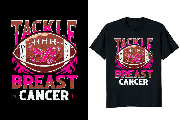 Download Tackle Breast Cancer T-shirt Design - Cancer Collection