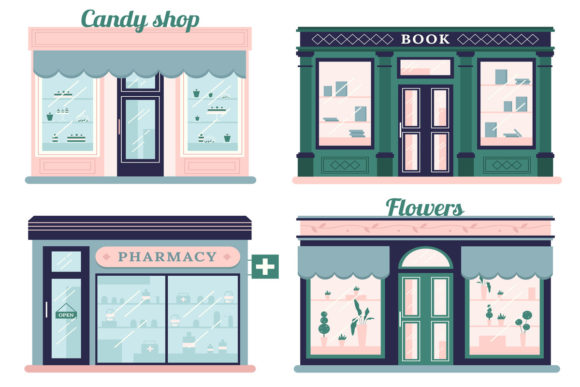 Download Modern Stores Set - Premium Resources